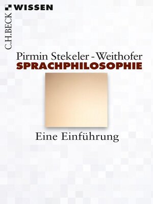 cover image of Sprachphilosophie